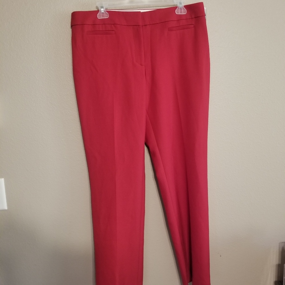 Red dress pants